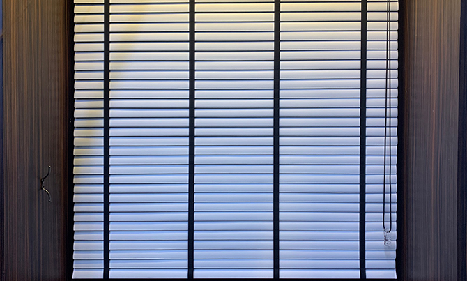 Leather Venetian Blinds