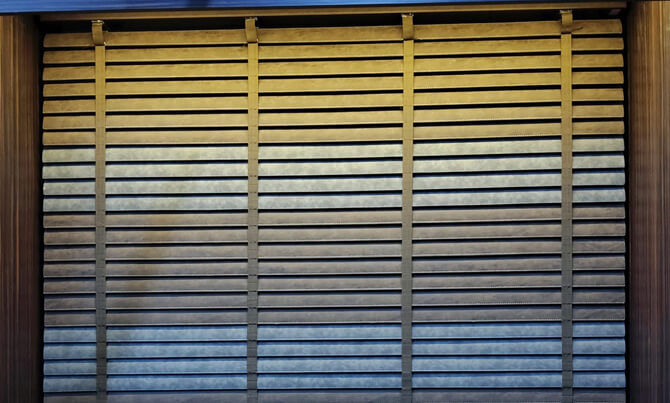 Singapore Leather Venetian Blinds